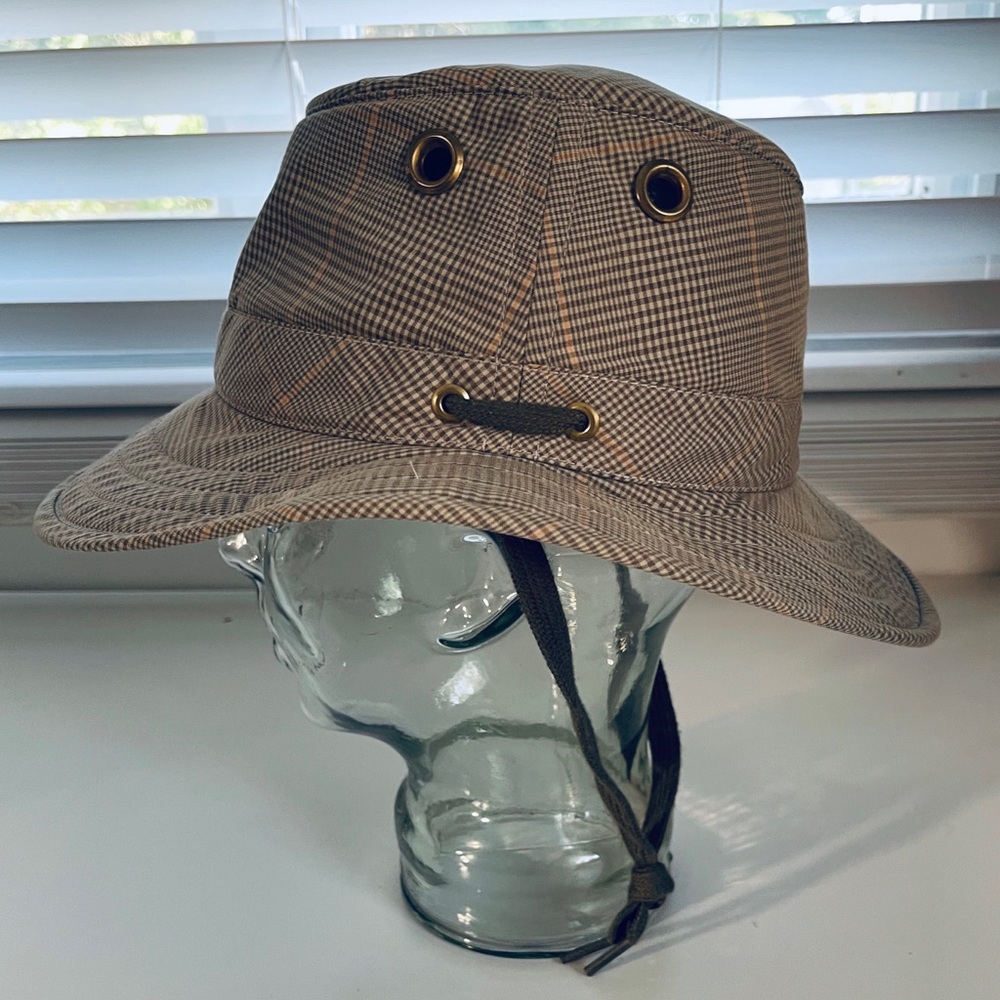 The Plaid Tilley Hat Size 7 1/4